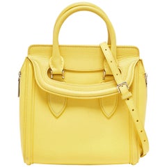 Alexander McQueen Yellow Leather Small Heroine Satchel