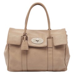 Mulberry Beige Leather Bayswater Satchel