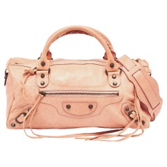 Balenciaga Peach Leather RH Twiggy Bag