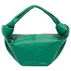Bottega Veneta Dark Green Leather Double Knot Bag