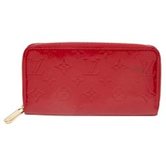 Used Louis Vuitton Pomme D'Amour Monogram Vernis Zippy Wallet