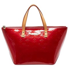Used Louis Vuitton Pomme D'Amour Monogram Vernis Bellevue PM Bag