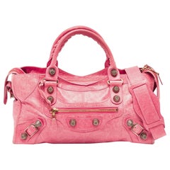 Balenciaga Pink Leather GGH Part Time Tote