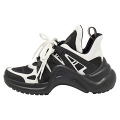 Louis Vuitton - Sneakers Archlight in pelle e mesh bianche e nere - misura 37,5