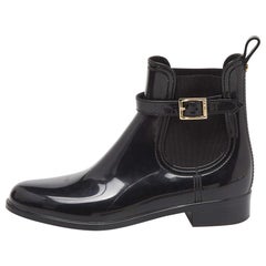 Jimmy Choo - Bottes de pluie courtes en caoutchouc noir Jai - Taille 39