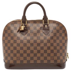 Louis Vuitton Damier Ebene Canvas Alma PM Bag