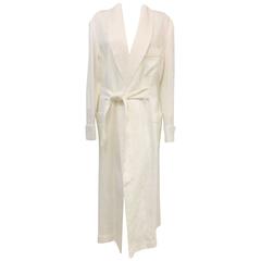 Loro Piana Chevron Linen James Robe for Men With Original Tags 5