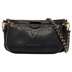 Louis Vuitton Black Monogram Empreinte Leather Multi-Pochette Accessoires Bag