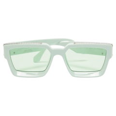 Louis Vuitton Mint Green 1.1 Millionaires Square Sunglasses
