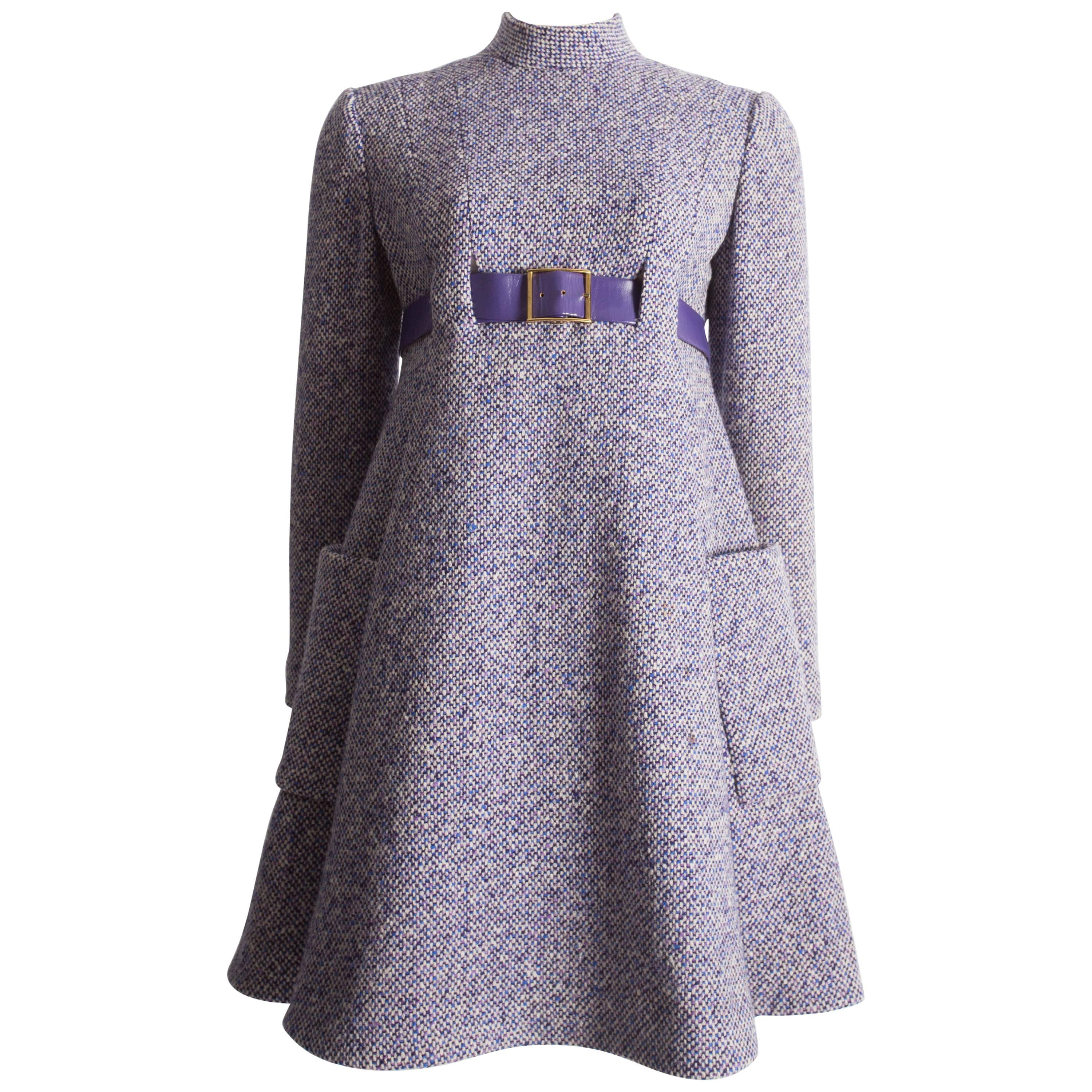 Geoffrey Beene tweed mini dress, circa 1965