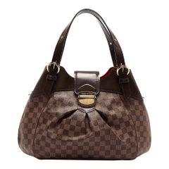 Louis Vuitton - Sac Sistina GM en toile damier ébène