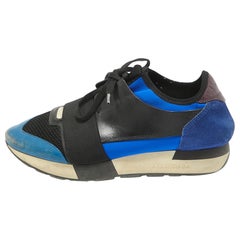 Balenciaga Zapatillas Race Runner Piel y Malla Multicolor Talla 39