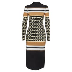 Valentino - Robe mi-longue en jersey imprimé multicolore S