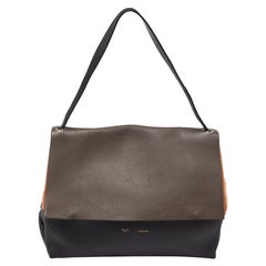 Celine Tri Color Leather All Soft Flap Shoulder Bag