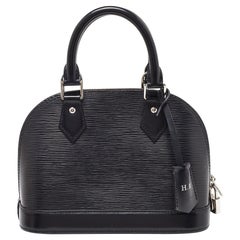 Used Louis Vuitton Black Epi Leather Alma BB Bag