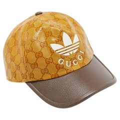 Gucci X Adidas Yellow GG Coated Canvas Baseball Cap XS