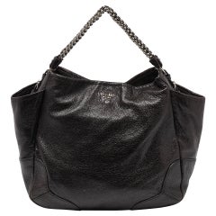 Prada Brown Cervo Leather Chain Hobo