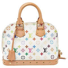 Louis Vuitton White Monogram Multicolore Canvas Alma PM Bag