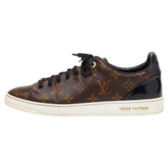 Louis Vuitton Brown Monogramm Canvas Frontrow Low Top Turnschuhe Größe 40