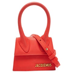 Jacquemus Red Leather Le Chiquito Mini Bag