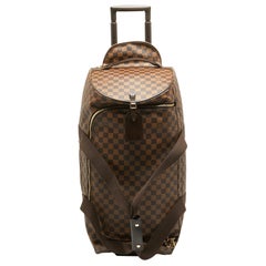 Louis Vuitton Damier Ebene Neo Eole 65 Rolling Duffle Bag aus Segeltuch und Segeltuch