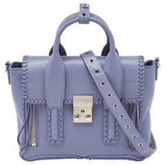 3.1 Phillip Lim Mini cartera Pashli de piel azul