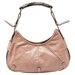 Yves Saint Laurent Pink Leather Mombasa Hobo