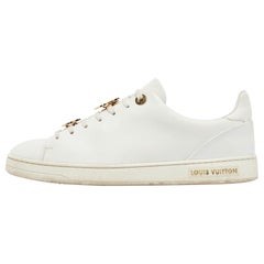 Louis Vuitton White Leather Frontrow Sneakers Size 38