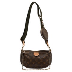 Used Louis Vuitton Khaki Monogram Canvas Multi-Pochette Accessories Bag