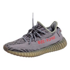 Yeezy x Adidas Grey Knit Fabric Boost 350 V2 Beluga 2.0 Sneakers Size 40 2/3