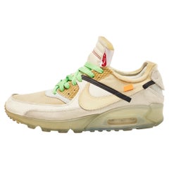 Off-White x Nike Wildleder und Leder The Ten AIR MAX 90 Turnschuhe Größe 43
