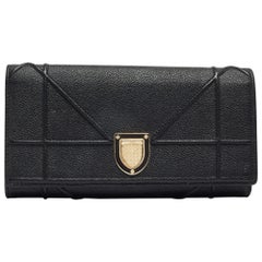 Cartera Diorama de piel negra