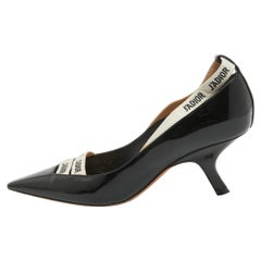 Dior Black Patent J'Adior Pointed Toe Pumps Size 36