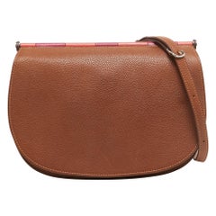 Hermes Fauve/Chevre Pink Barenia Leather Saut Bag