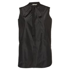 Christian Dior Black Silk Sleeveless Shirt S  