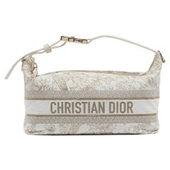 Dior White Toile de Jouy Travel Nomad Pouch