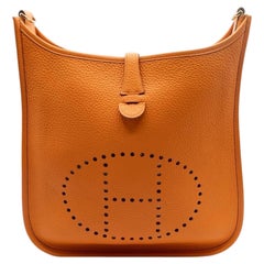 Borsa A Tracolla Hermès Tasche Evelyne 29 Togo Orange