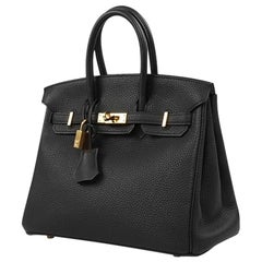 Birkin 25 HERMES Togo Black