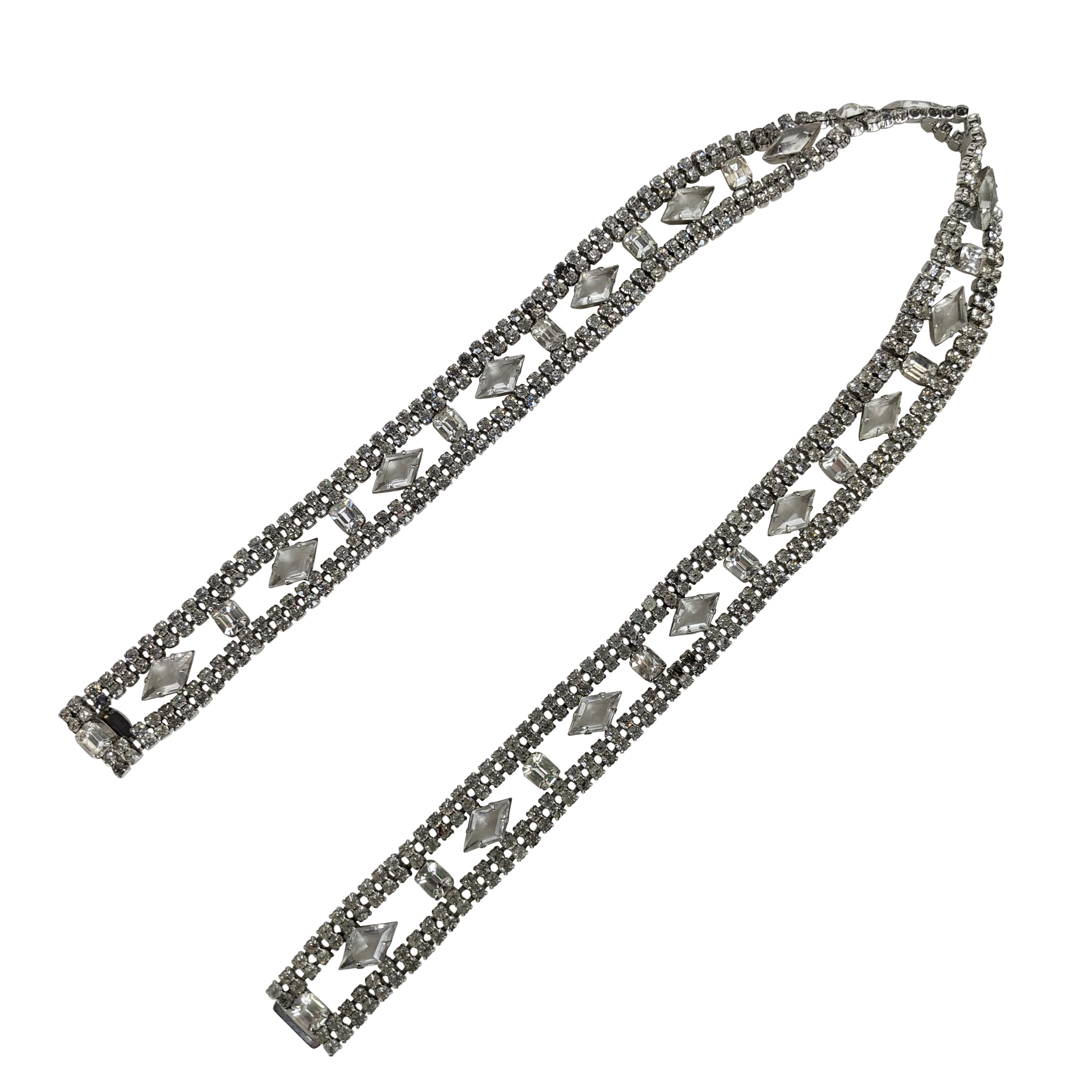 Christian Dior Swarovski Crystal Belt For Sale
