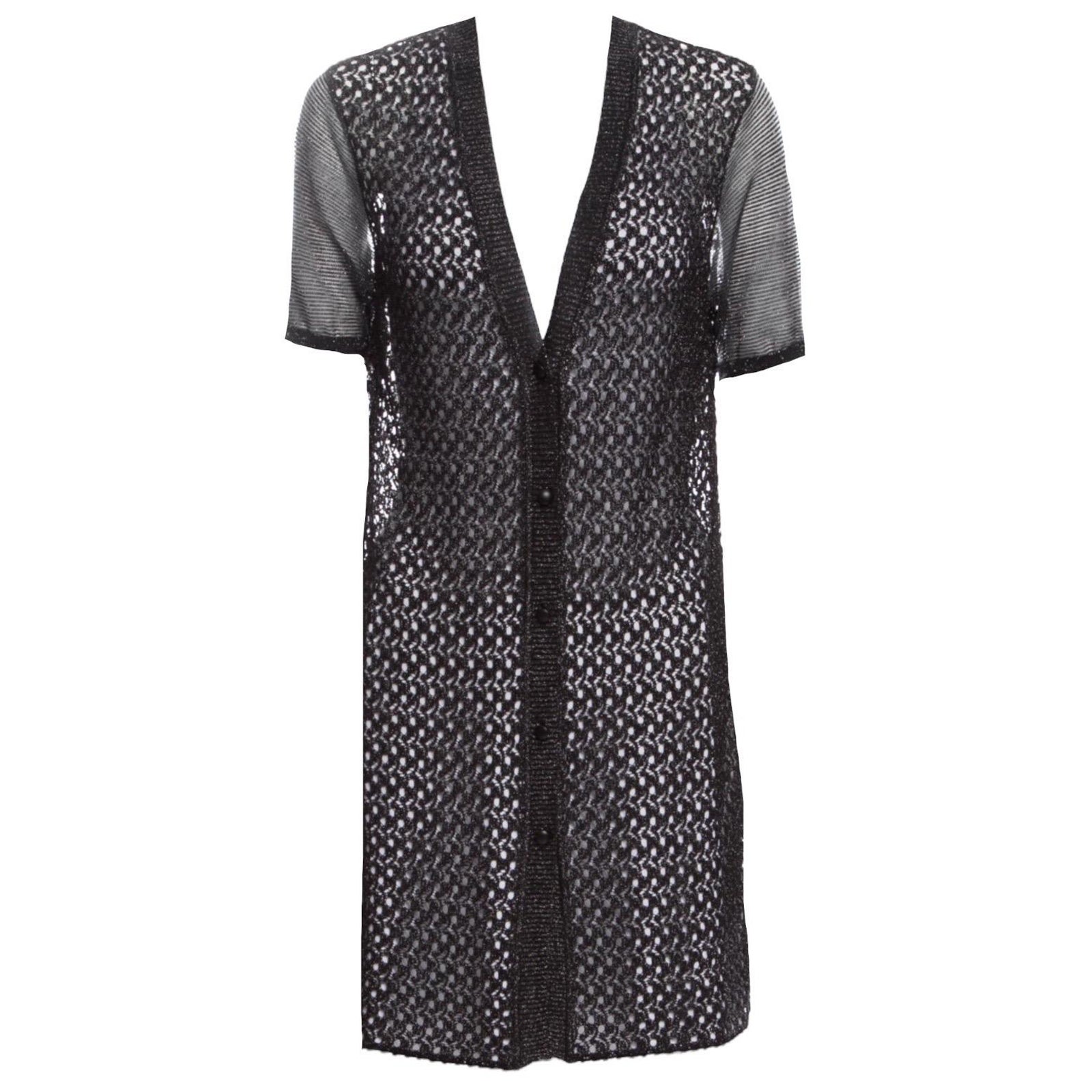 MISSONI Cárdigan de punto metalizado negro S en venta