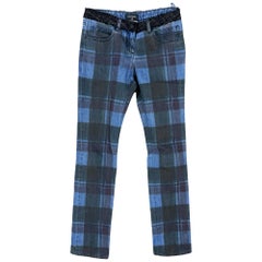 Chanel New Iconic Paris / Edinburgh Runway Tartan Jeans