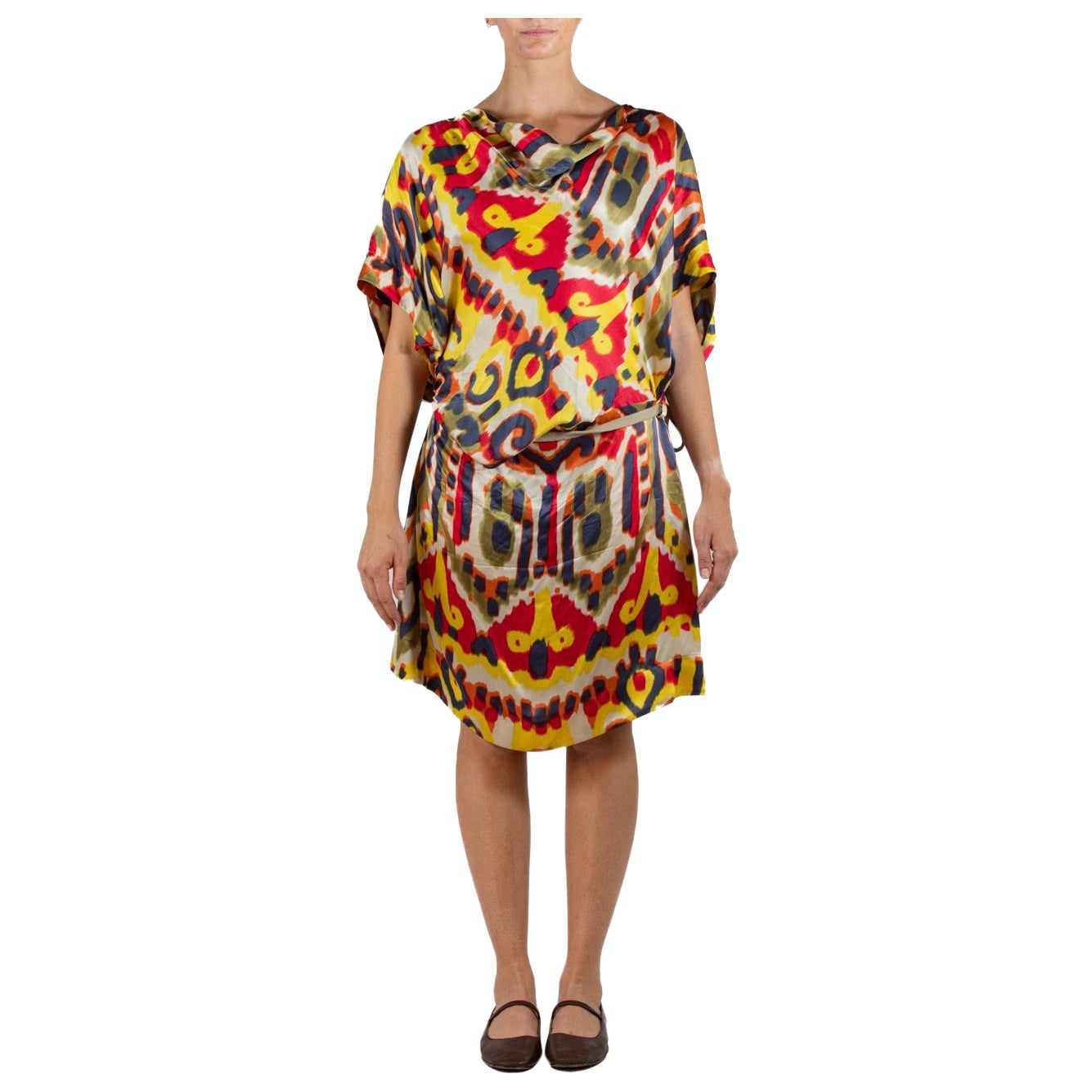 2000S Vivienne Westwood Silk Charmeuse Dress For Sale