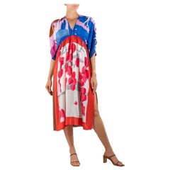 Morphew Collection Mdm Gres Paris Floral Silk Libra Empire Waist Dress Made Fro
