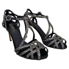Dolce & Gabbana Black satin sandals