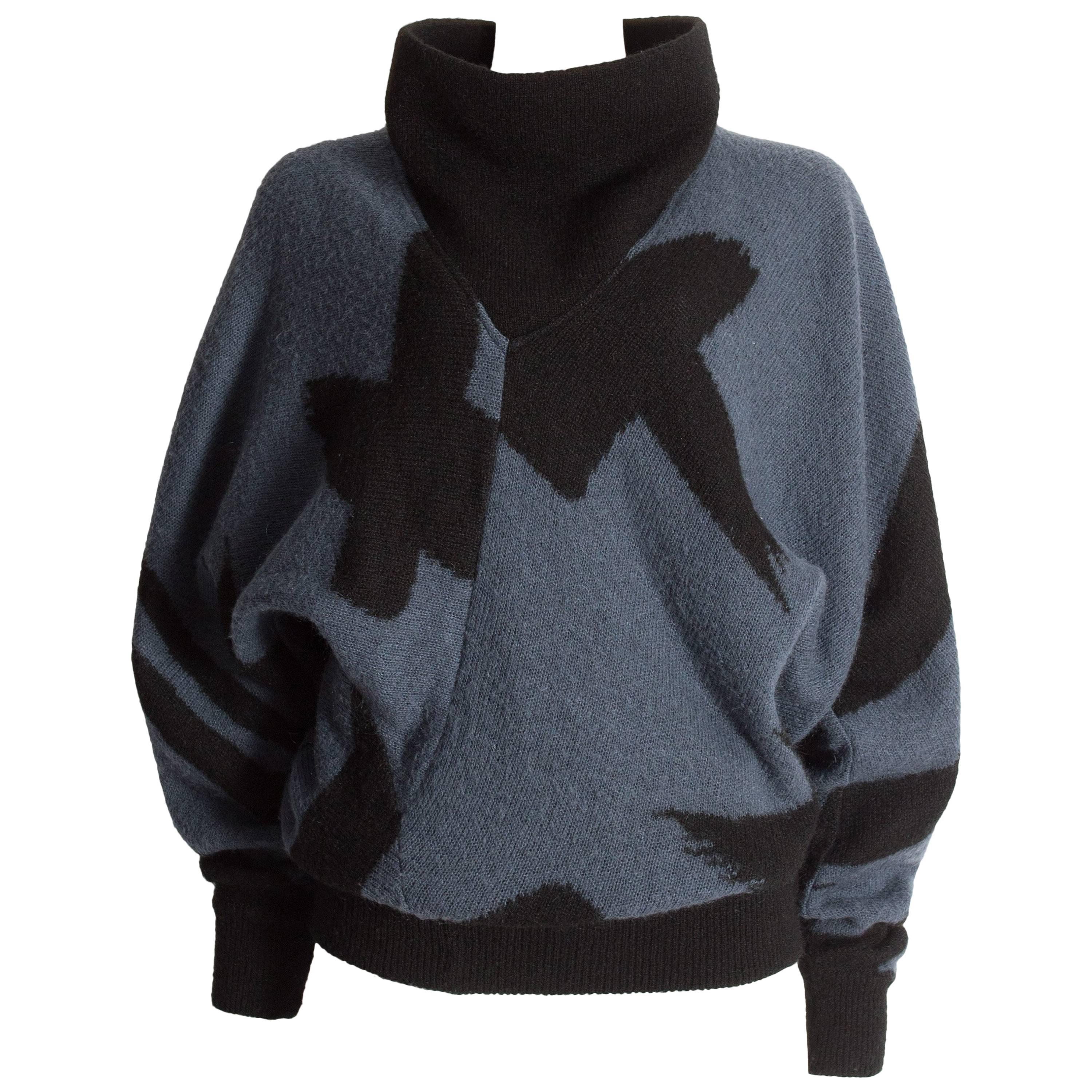 Issey Miyake oversized wool sweater, circa 1980