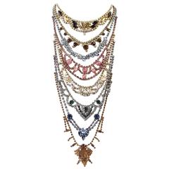ERICKSON BEAMON Necklace Vintage Stones Baroque Creation SO Striking 4
