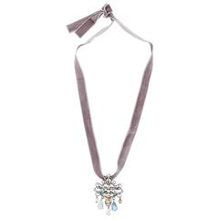 Lanvin NEW & SOLD OUT Runway Multi Color Jewel Choker Necklace / Brooch in Box