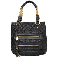 Marc Jacobs Black Quilted Leather Tote 11