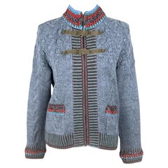 Chanel 5K$ Neu Paris / Salzburg Cardi-Jacke mit Alpin-Motiven