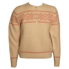 Vintage 1960s Fair Isle Wool Sweater